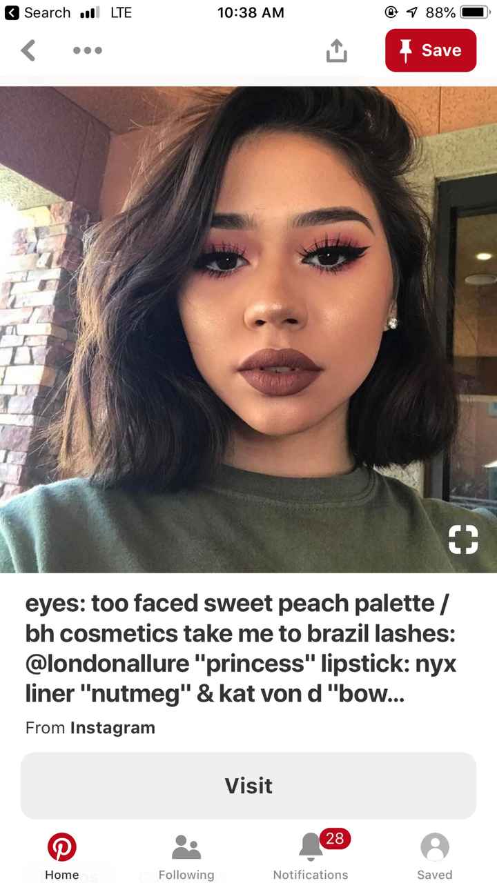 Wedding makeup dark lip - 2