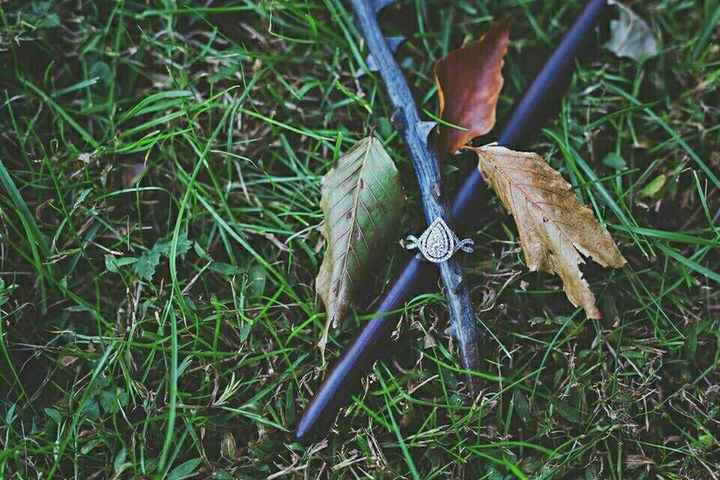 Harry Potter engagement photo
