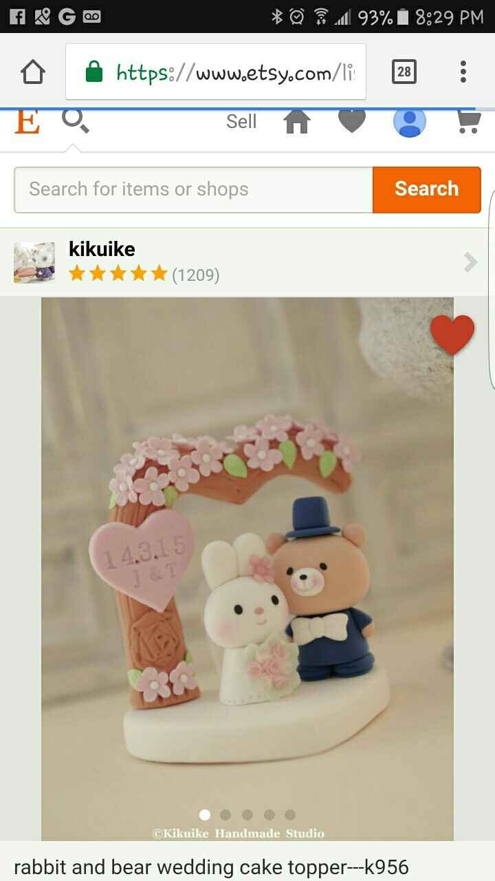 Cake topper