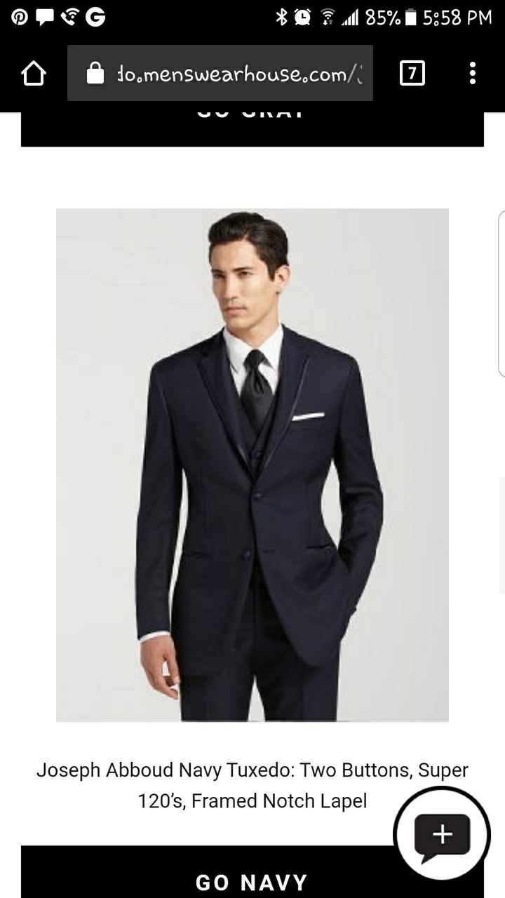 Update Pg. 2...Can I see your Navy/Blue Tuxes?