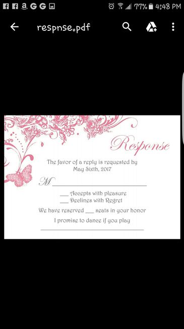 RSVP Cards