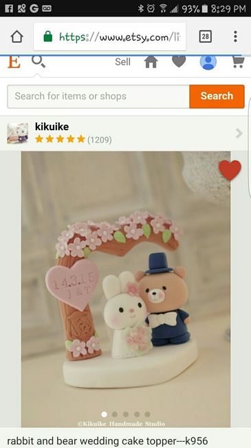 Cake topper