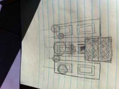 My DIY unity candle area set up