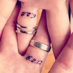 tattooed rings before ceremony?