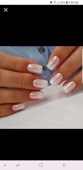 Wedding day nails - 1