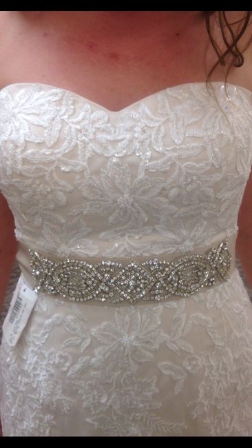 Said yes to the dress got my sash!