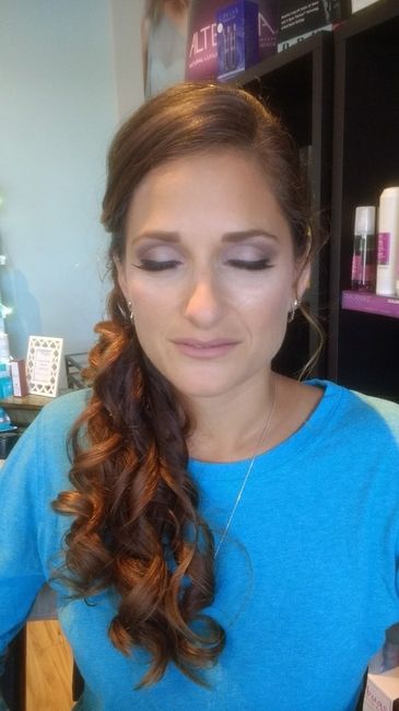 Hair/makeup trial