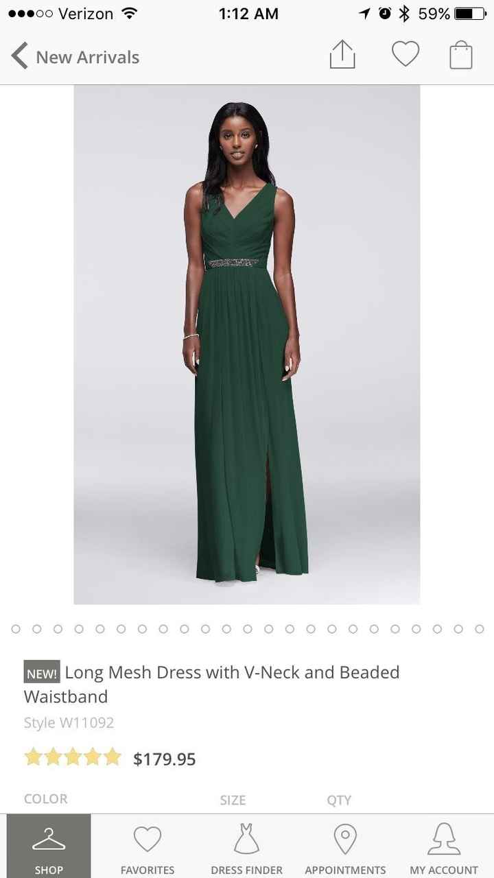 I picked a bridesmaid dress!