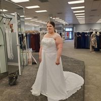 Burn hole on dress - 1