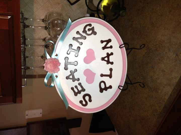 DIY seating plan **pic**