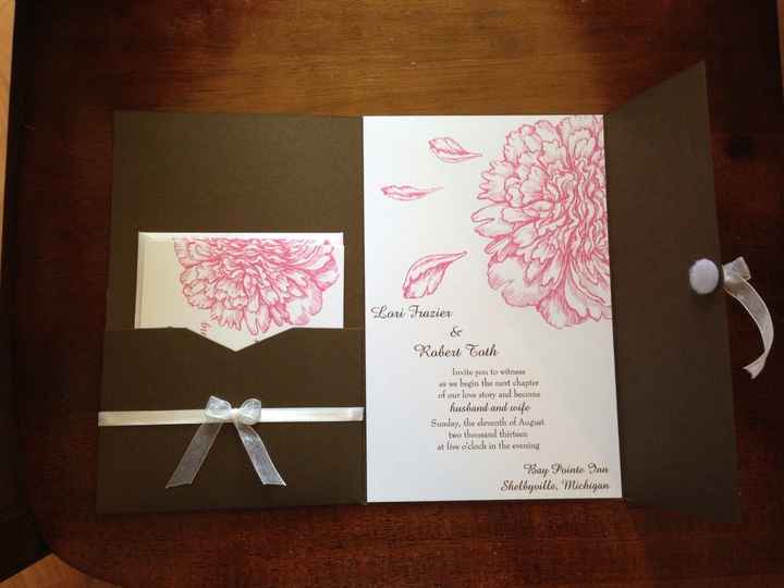 Mailed out our invitations today!!!