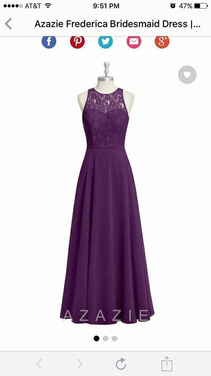 Dresses and bridesmaids