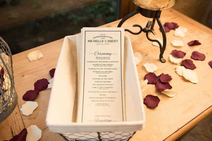 Share your wedding programs !