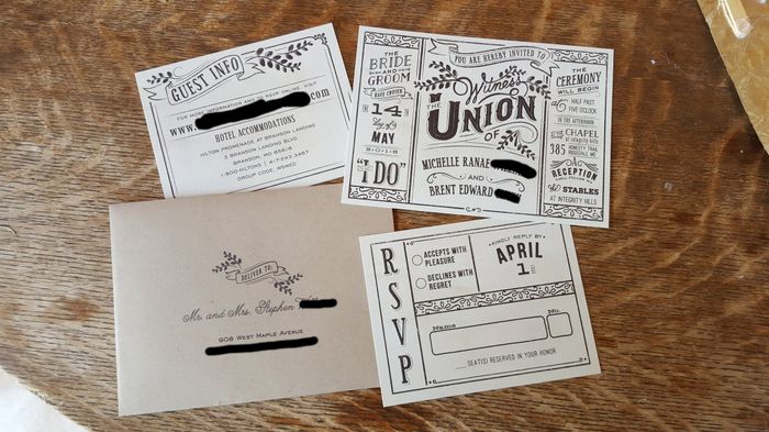 Let's see your wedding invites