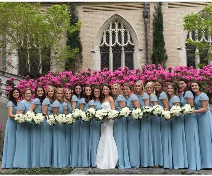 Crazy number of bridesmaids!!