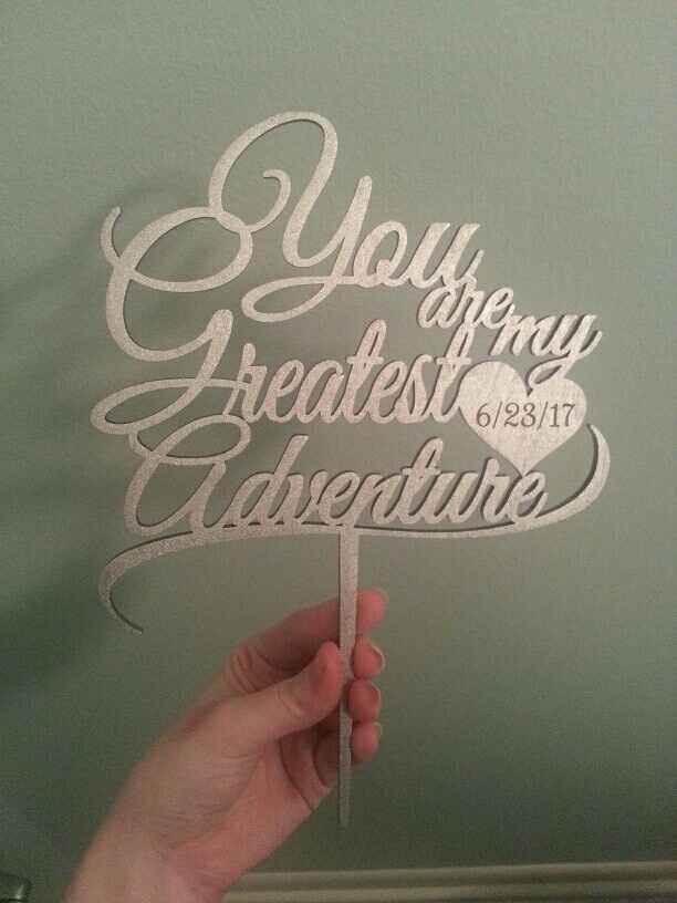 Cake topper came in!