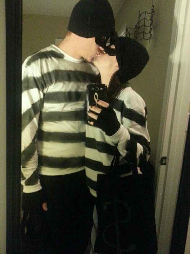 Happy Halloween post a pic of you and your fiancé in costumes