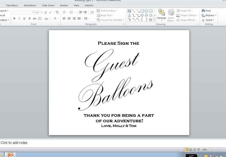 How can I word my guest book sign?