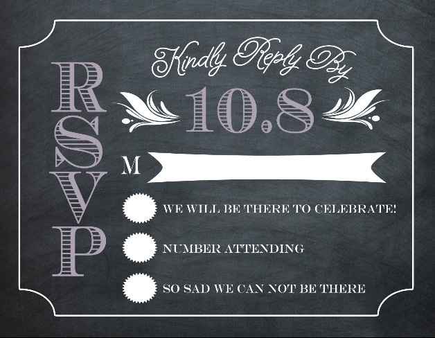 Is this tacky???  Invitation insert...