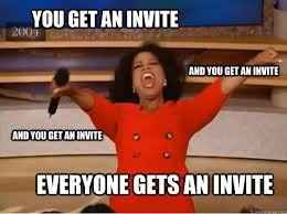 No immediate family invitations