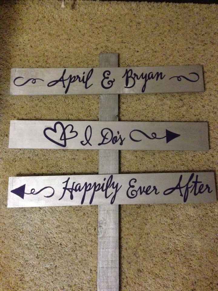 Wedding sign help!