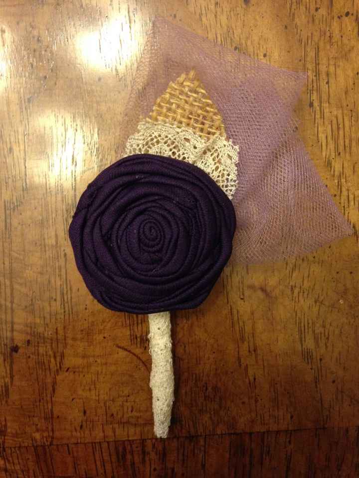 My DIY Boutonnieres... Opinions Please!!! (pics)