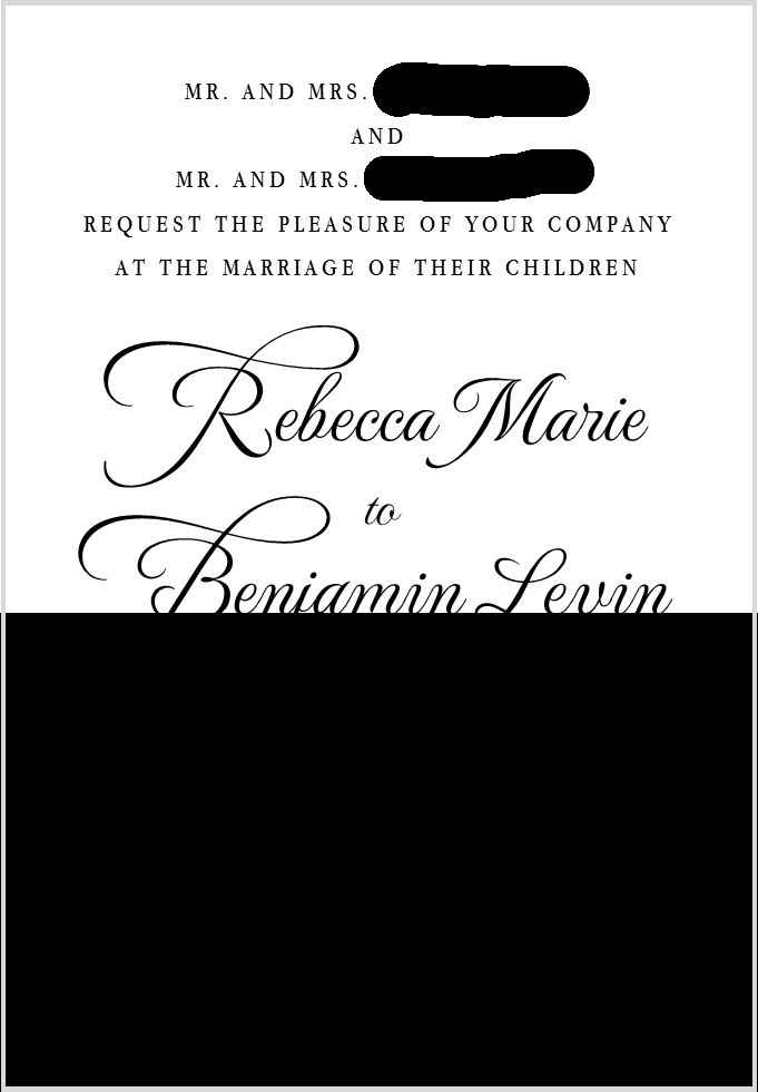 Opinions on my invite proofs!