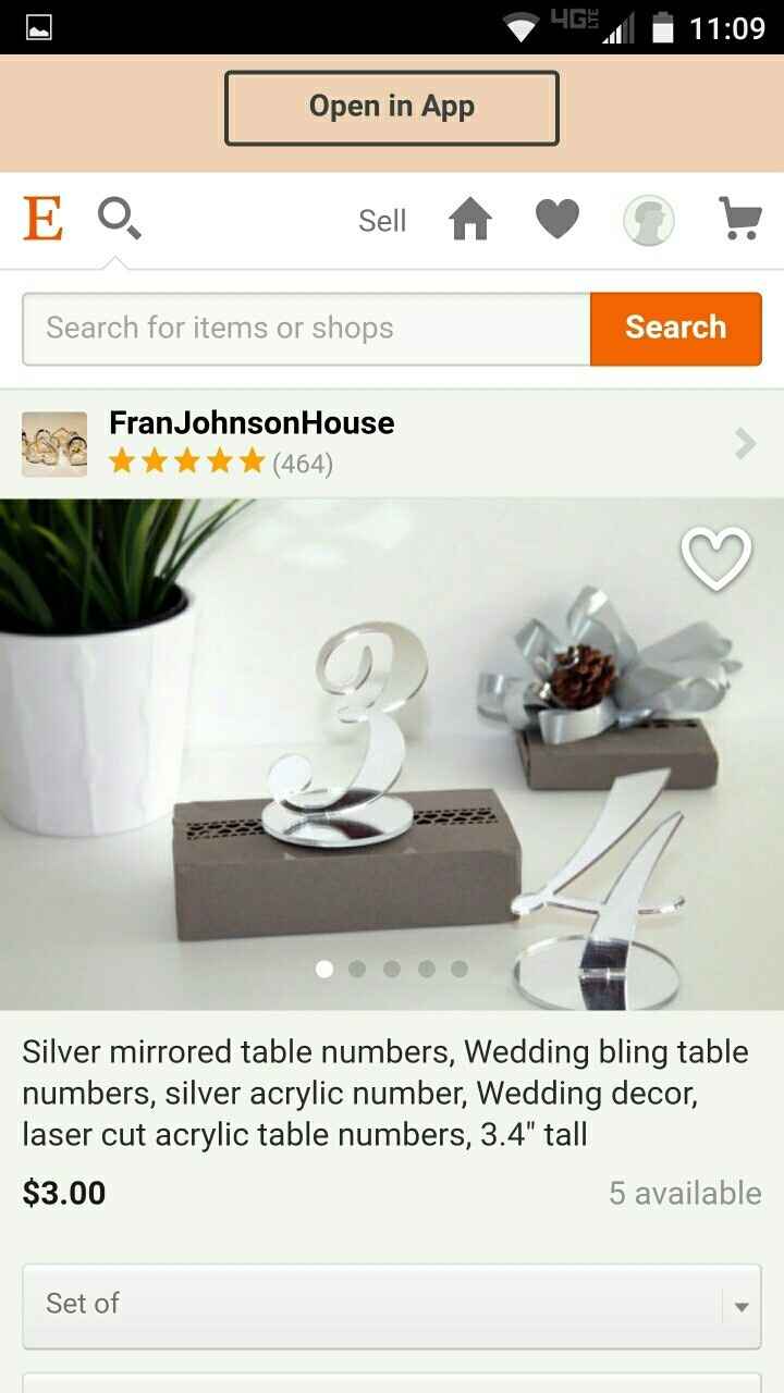 Show me your table numbers!