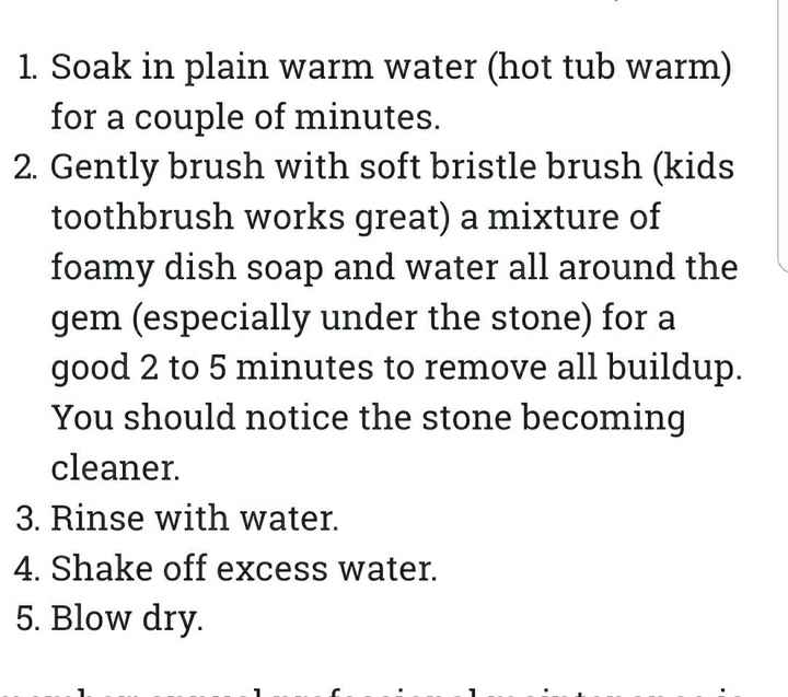 Best/Favorite way to clean morganite ring?