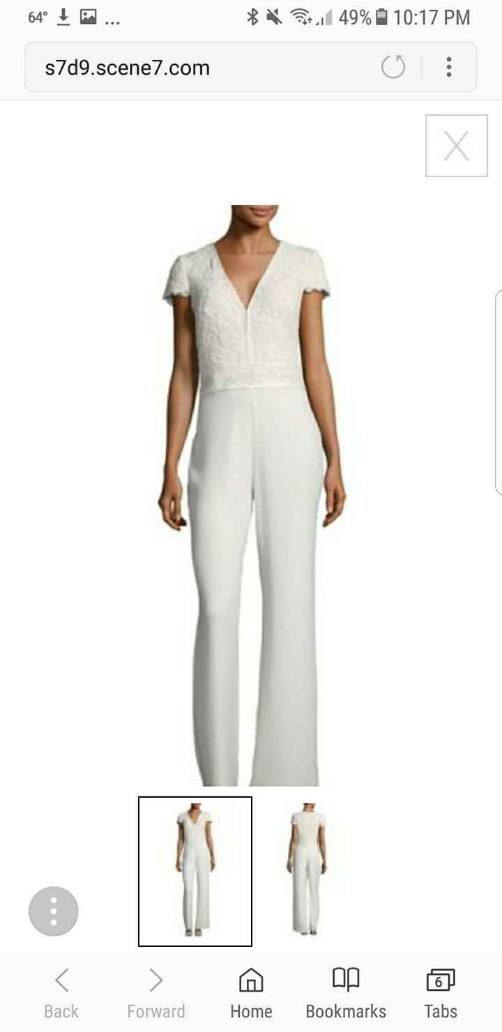 Alternative for wedding dress