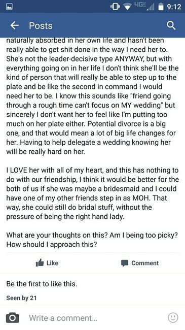 I think all brides/grooms should have to read these forums!