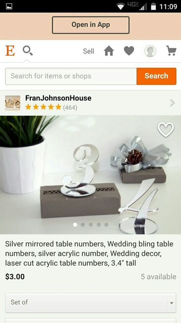 Table numbers