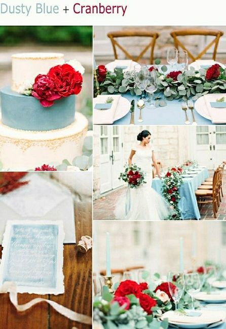  Red Wedding Dress Clashing With Bridesmaids- help? - 1