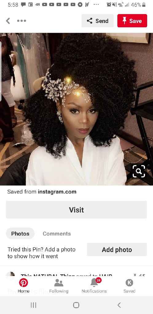 Curly hair on wedding day!! - 2