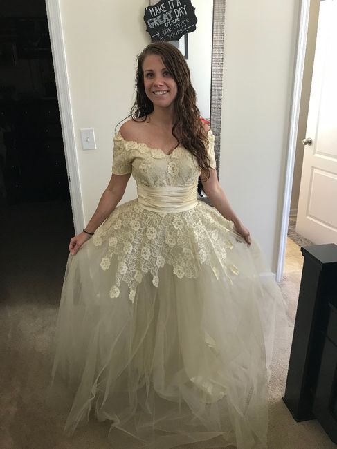 Grandma's dress -front b4 alterations
