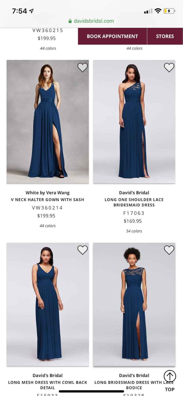 Can’t find light Navy Blue bridesmaids dresses - 1
