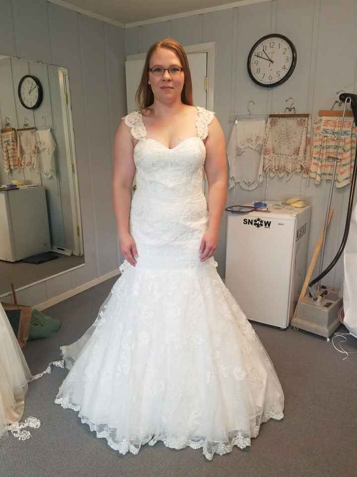 Adding straps to a wedding dress