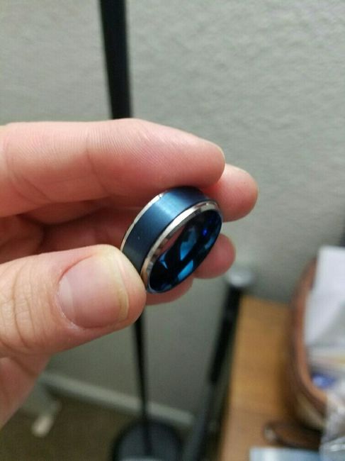 We show off our rings a lot, why not show off your grooms ring!