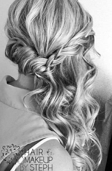 Wedding hair help! I have long hair but the back of my dress is GORGEOUS. Advice welcomed!!