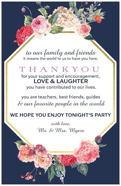 Wedding food menu cards 4