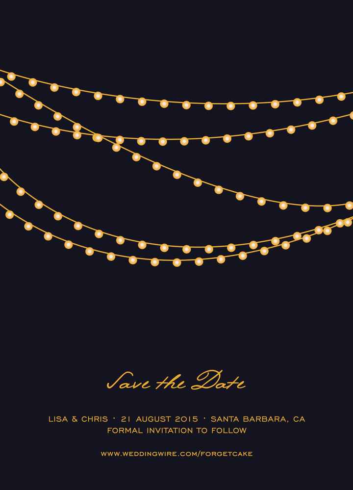 Pictureless Save the Dates - Anyone done it??