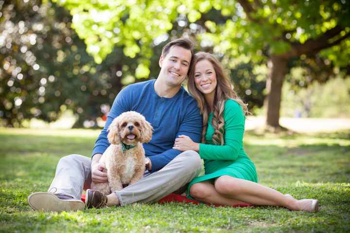 Engagement Pics with Dog!