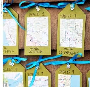 Any ideas for reception name cards/table numbers