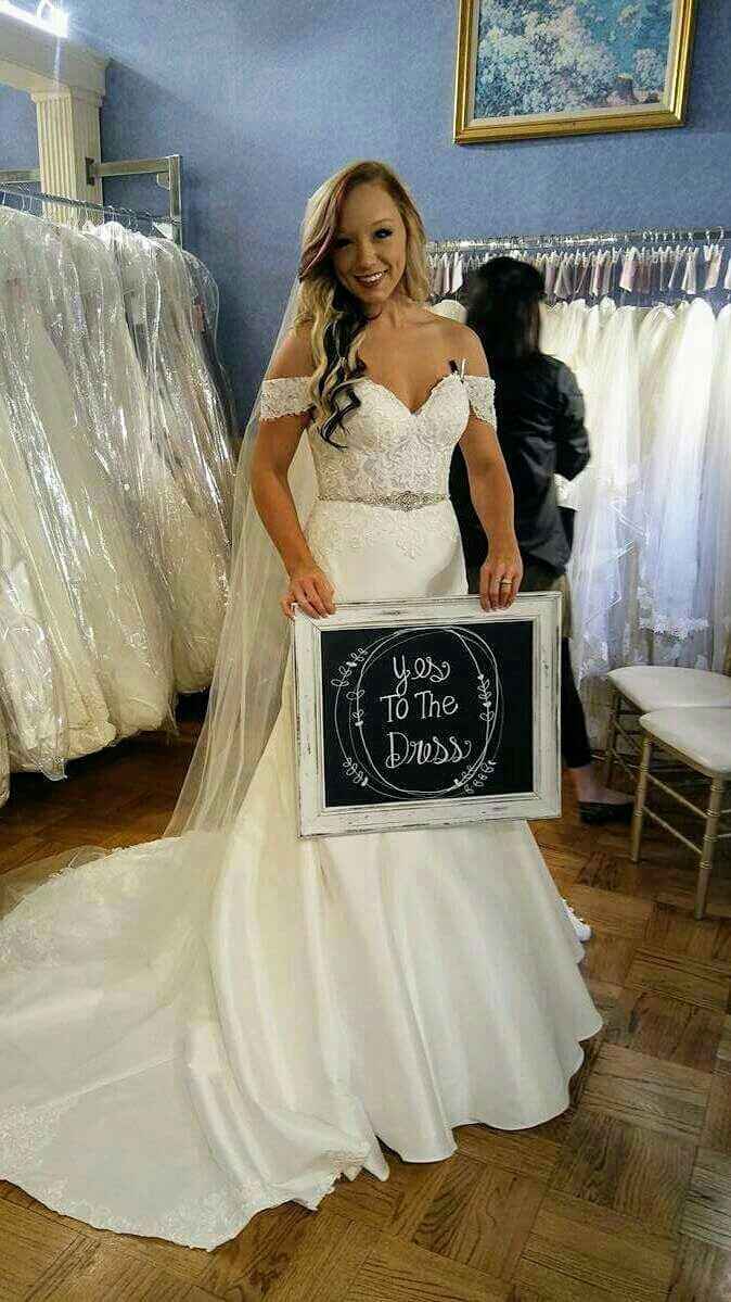 I said YES to the dress!!!  :)