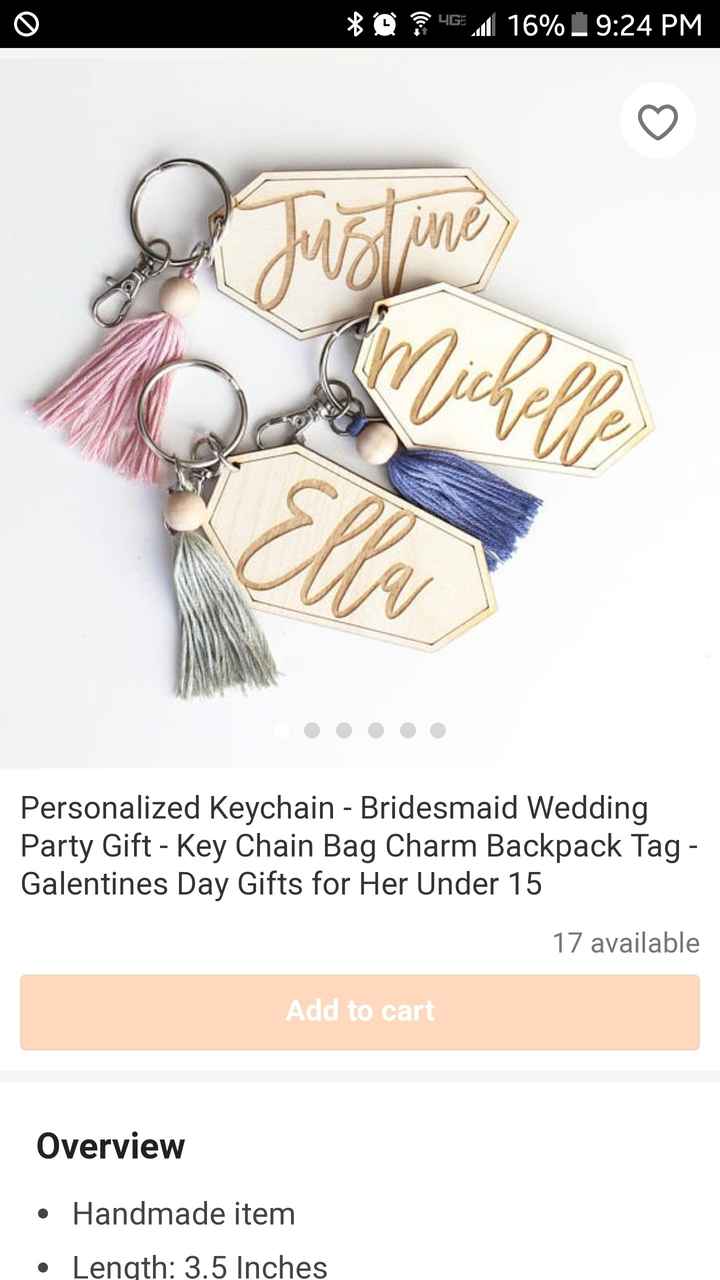 Bridesmaid Gifts - 1