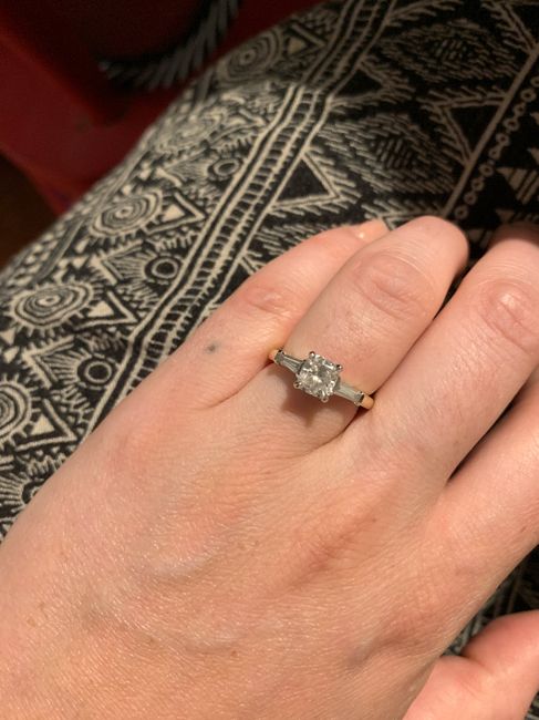 Is it ok to ask you for how many  ct’s is your engagement ring? And for the price and brand? 3