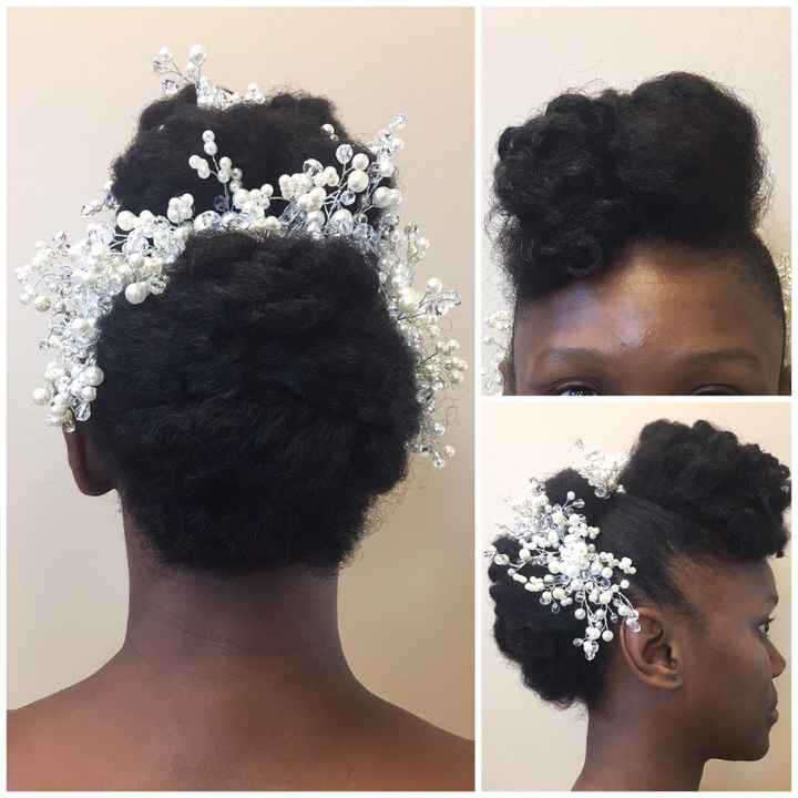 Natural hair brides