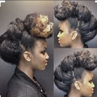 Natural hair brides