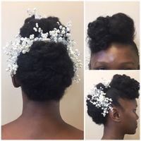 Natural hair brides