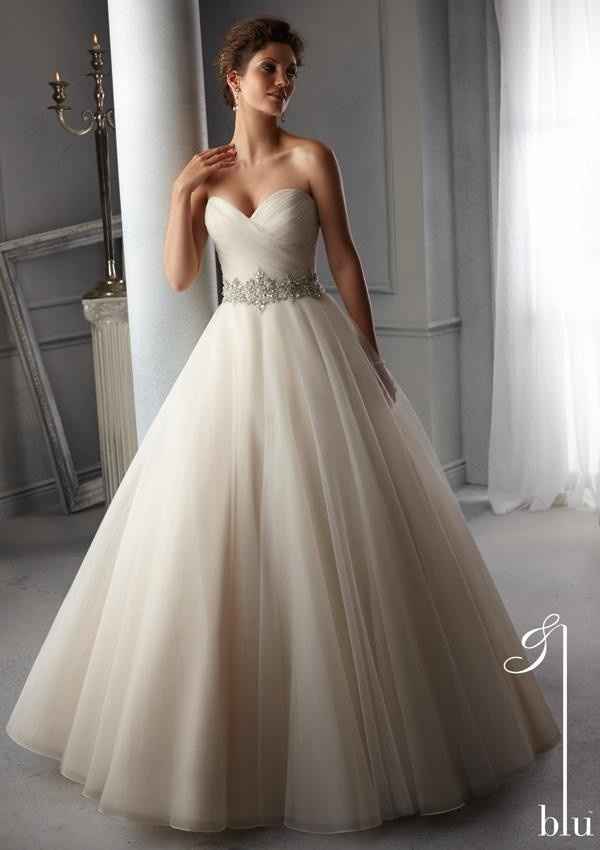 WTB: Mori Lee, Style 5276-Intricately Beaded Waistband on Tulle